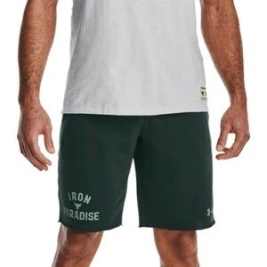 Under Armour Men’s Project Rock Terry Iron Paradise Shorts